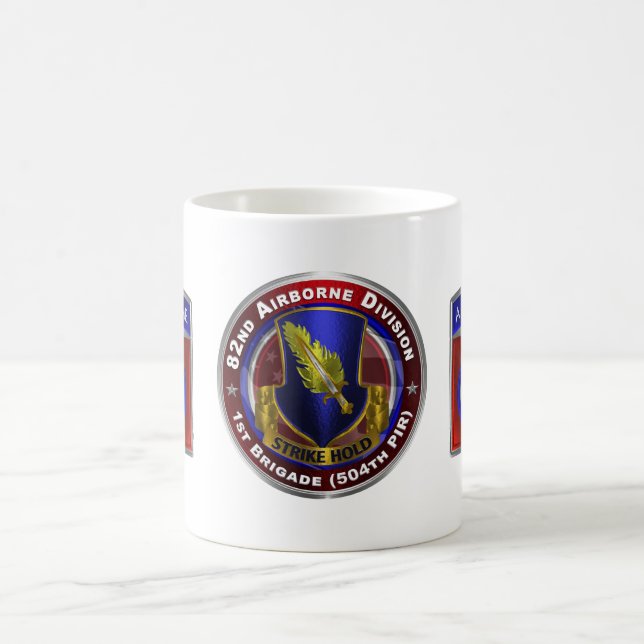 82nd Airborne Division 1st Brigade 504th PIR Coffee Mug (Center)