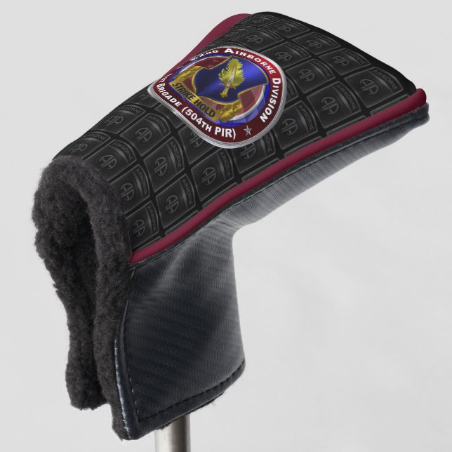 82nd Airborne Division 1st Brigade 504th PIR Golf Head Cover (3/4 Front)