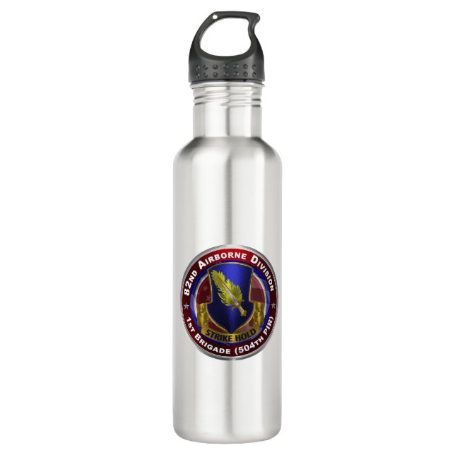 82nd Airborne Division 504th PIR 710 Ml Water Bottle (Front)