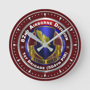 82nd Airborne Division   504th PIR Round Clock
