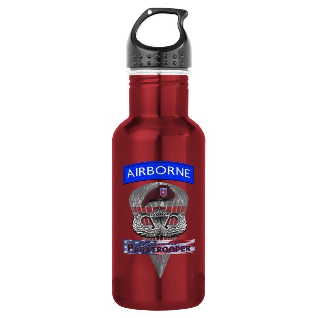 82nd Airborne Division  532 Ml Water Bottle (Front)