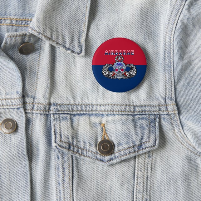  82nd Airborne Division 6 Cm Round Badge (In Situ)