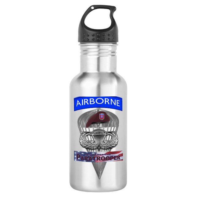 82nd Airborne Division  710 Ml Water Bottle (Front)