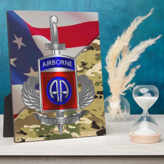 82nd   Airborne Division Afghanistan Veteran Plaque (Side)