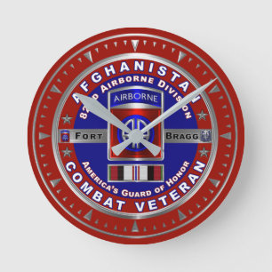 82nd Airborne Division Afghanistan Veteran Round Clock