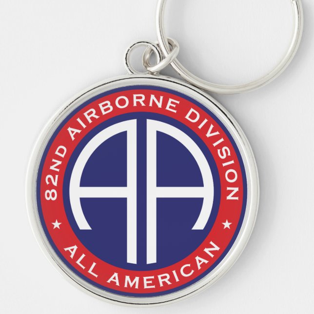 82nd Airborne Division All American Casual Patch Key Ring (Front)