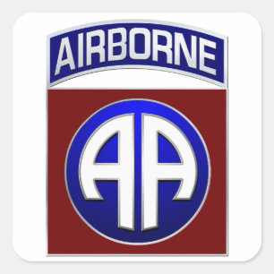 82nd Airborne Division All American Combat Patch Square Sticker