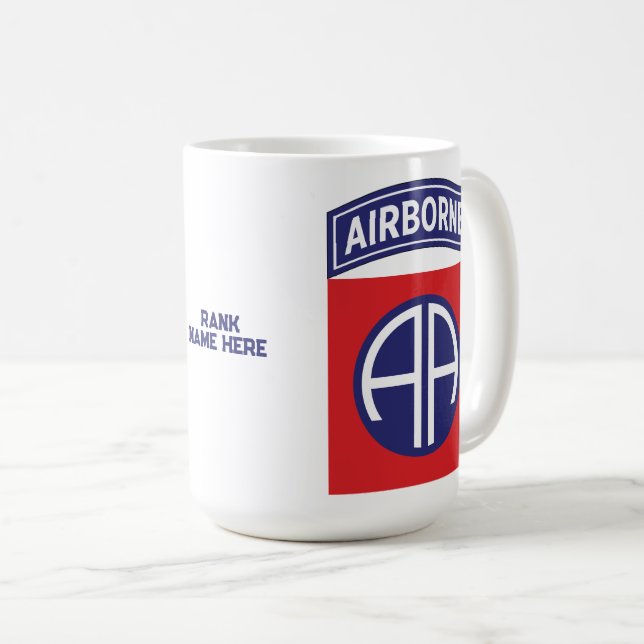82nd Airborne Division "All American" Custom Coffee Mug (Front Right)