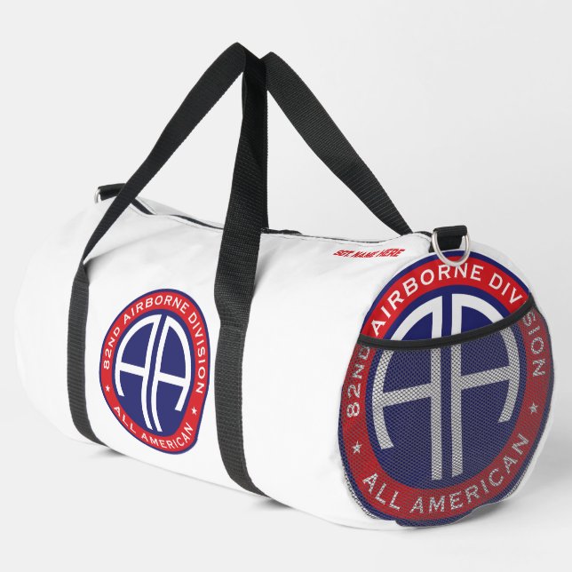 82nd Airborne Division "All American" Customisable Duffle Bag (Right Corner)
