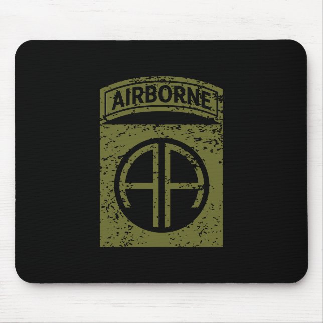 82nd Airborne Division "All American" Distressed Mouse Pad (Front)