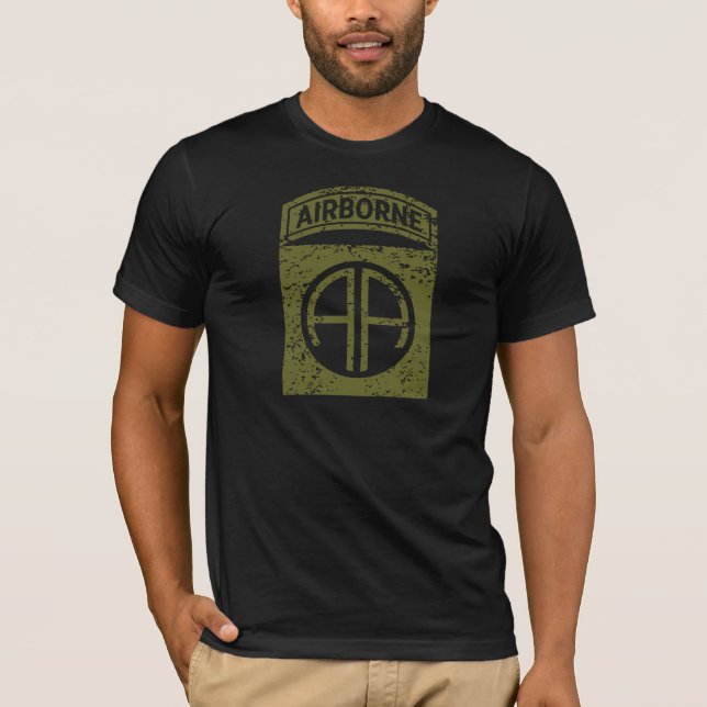 82nd Airborne Division "All American" Distressed T-Shirt (Front)