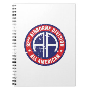 82nd Airborne Division "All American" Grunge Notebook