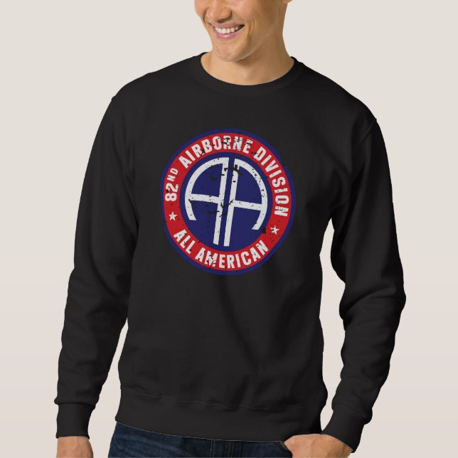 82nd Airborne Division "All American" Grunge Sweatshirt (Front)