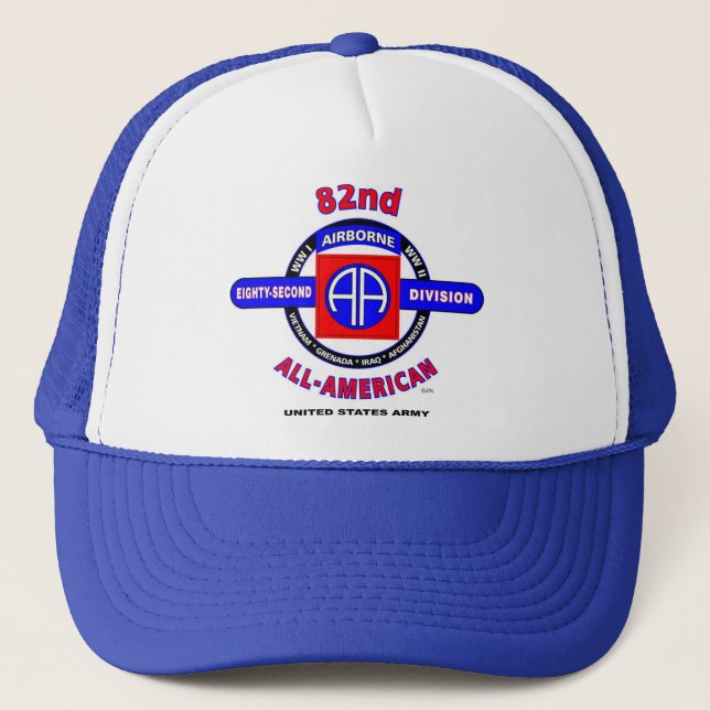 82nd Airborne Division "All American" Trucker Cap (Front)