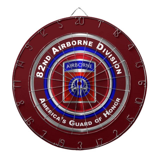 82nd Airborne Division “All Americans”  Dartboard (Front)
