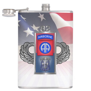 82nd Airborne Division “All The Way” Hip Flask