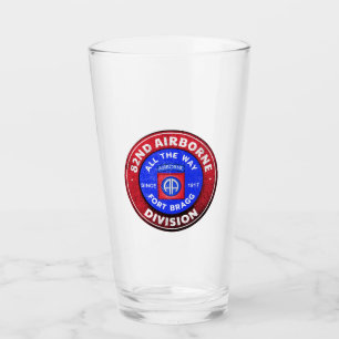 82nd Airborne Division Antique Logo Glass