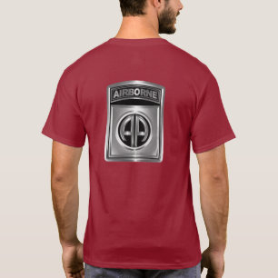 82nd Airborne Division Awesome Chrome Design  T-Shirt