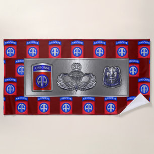 82nd Airborne Division  Beach Towel