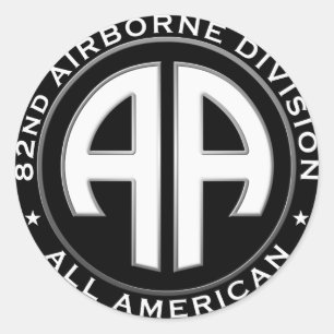82nd Airborne Division Casual Patch Classic Round Sticker