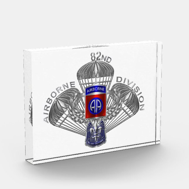 82nd Airborne Division Custom Chutes Photo Block (Left)