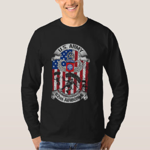 82nd Airborne Division Death From Above Flag US Ve T-Shirt