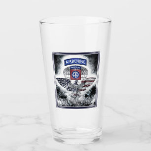 82nd Airborne Division Explosive Framed Design Glass