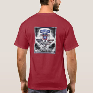 82nd Airborne Division Explosive Framed Maroon T-Shirt
