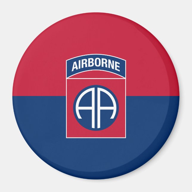 82nd Airborne Division Flag Military Veteran Magnet (Front)