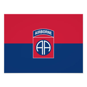 82nd Airborne Division Flag Military Veteran Photo Print