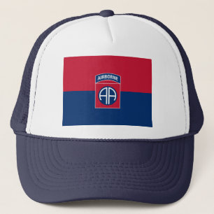 82nd Airborne Division Flag Military Veteran Trucker Hat