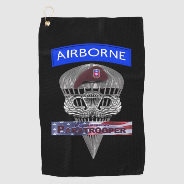 82nd Airborne Division  Golf Towel (Front)