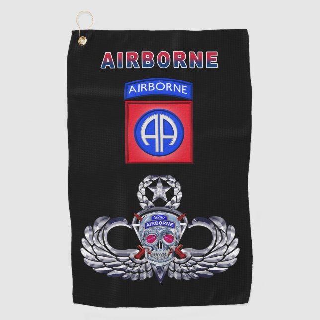 82nd Airborne Division Golf Towel (Front)