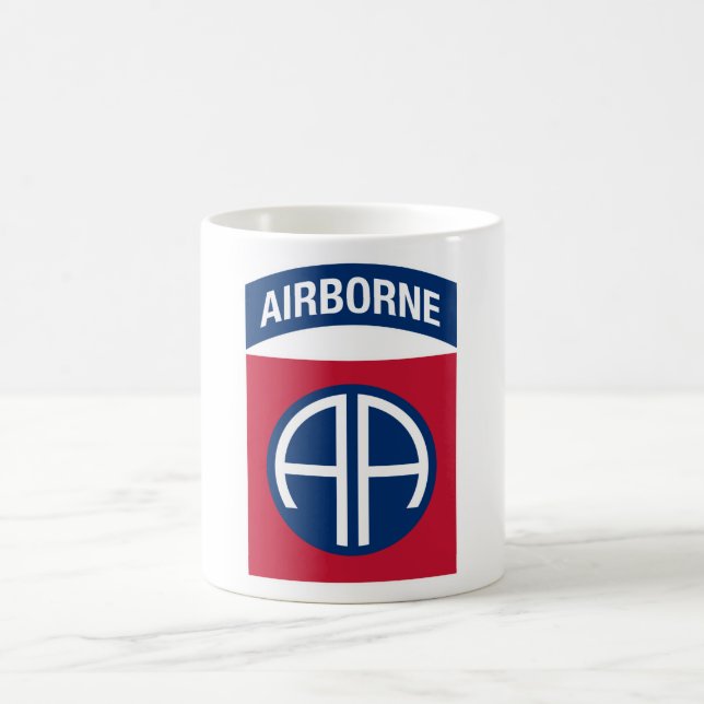 82nd Airborne Division Insignia Military Veteran Coffee Mug (Center)
