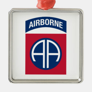 82nd Airborne Division Insignia Military Veteran Metal Ornament