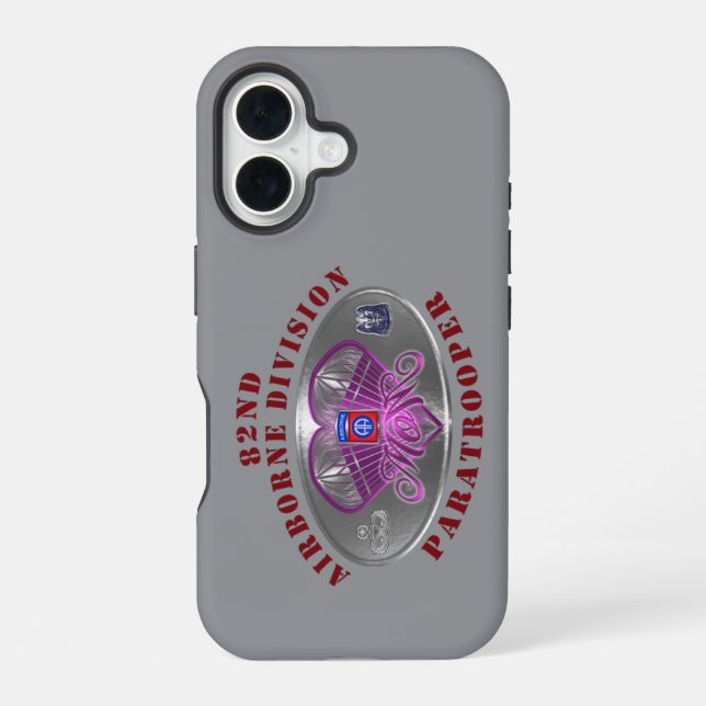 82nd Airborne Division  iPhone 16 Case (Back)