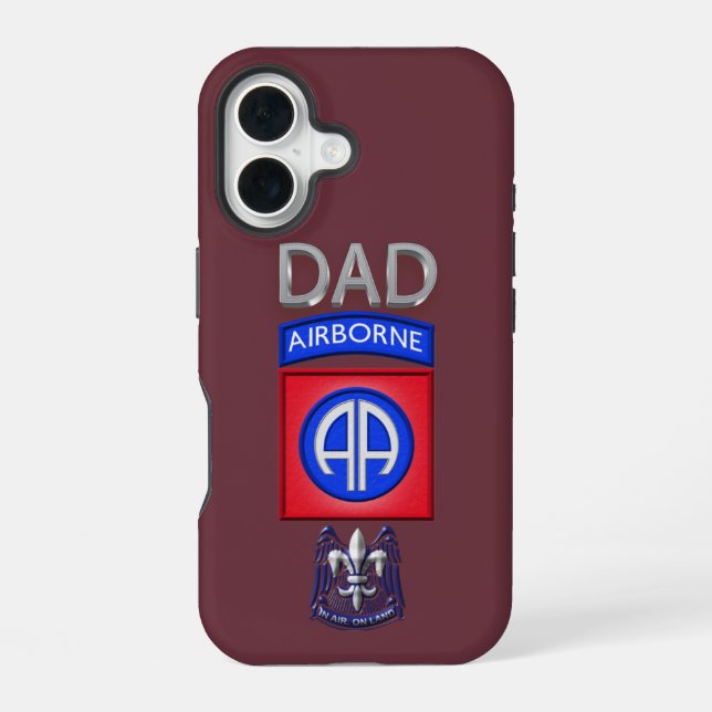 82nd Airborne Division  iPhone 16 Case (Back)