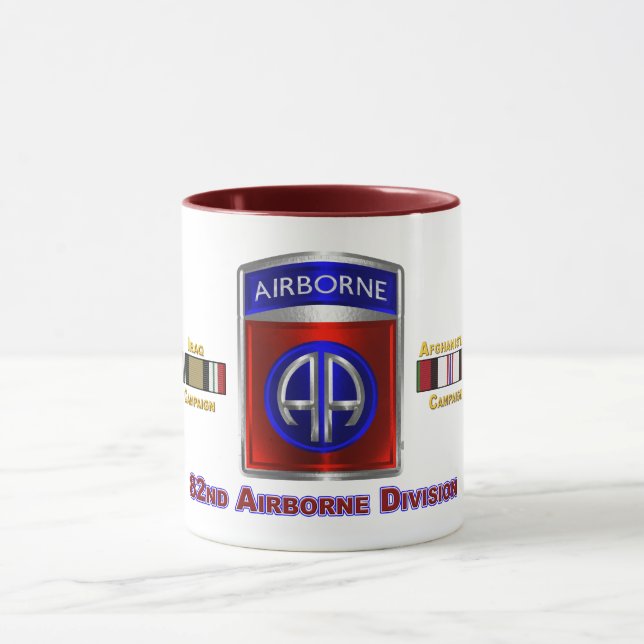82nd Airborne Division Iraq & Afghanistan Veteran Mug (Center)