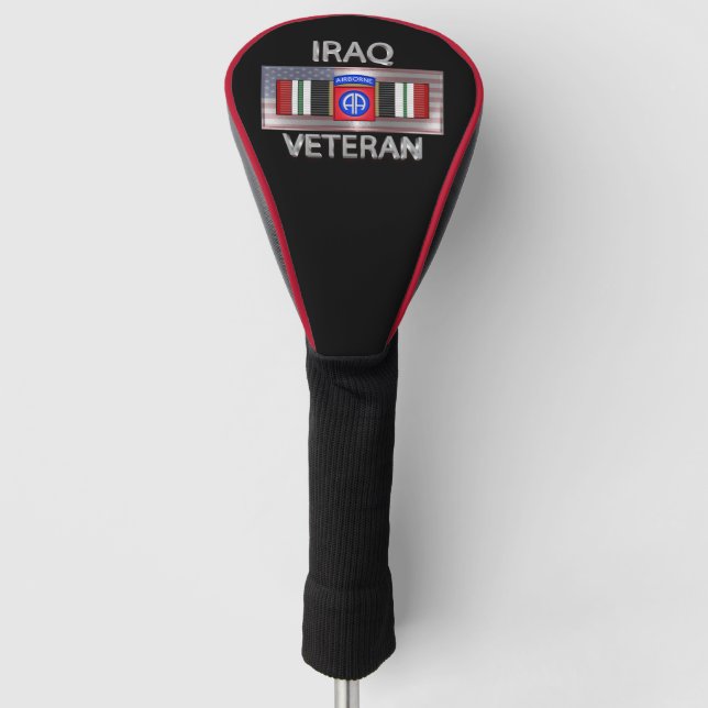 82nd Airborne Division Iraq Veteran Golf Head Cove Golf Head Cover (Front)