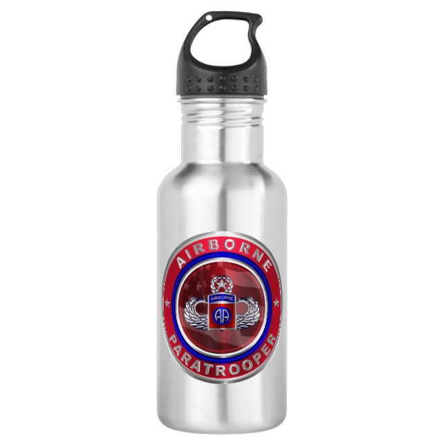 82nd Airborne Division “Jumpmaster” 710 Ml Water Bottle (Front)
