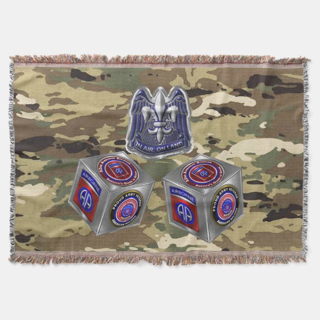 82nd Airborne Division - Lower Price Throw Blanket (Front)