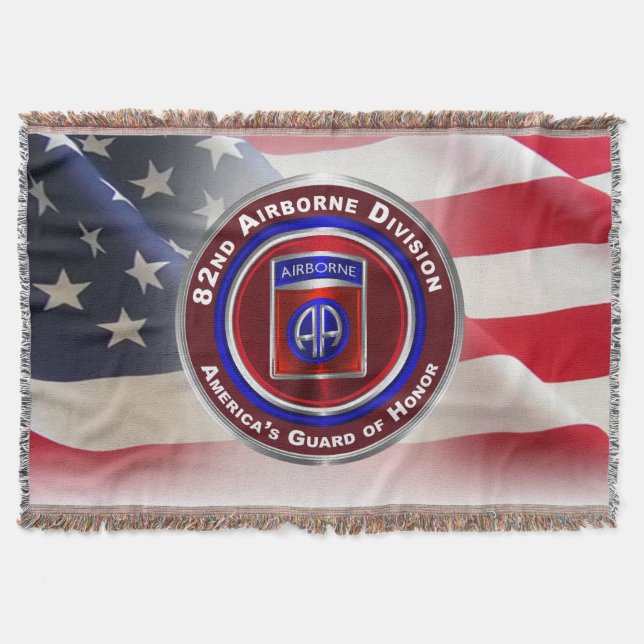 82nd Airborne Division - Lower Price Throw Blanket (Front)