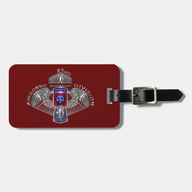 82nd Airborne Division Luggage Tag (Front Horizontal)