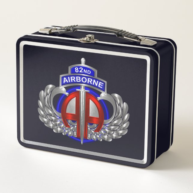 82nd Airborne Division  Metal Lunch Box (Front)