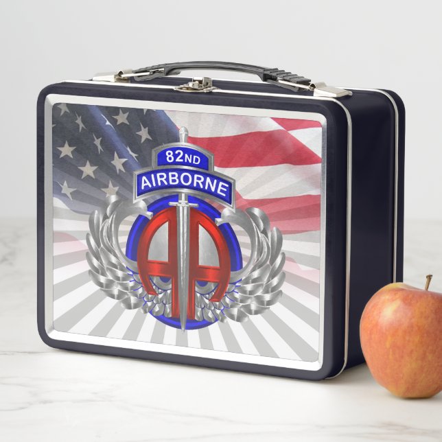 82nd Airborne Division  Metal Lunch Box (In Situ)
