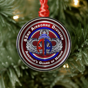 82nd Airborne Division  Metal Ornament