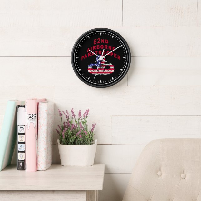 82nd Airborne Division Paratrooper Clock (Reading Room)