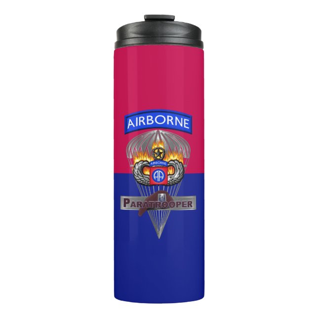 82nd Airborne Division Paratrooper Thermal Tumbler (Front)
