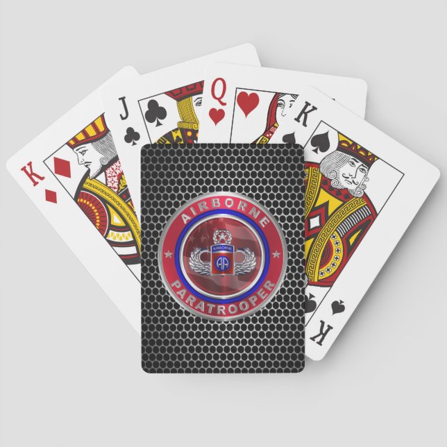 82nd Airborne Division  Playing Cards (Back)