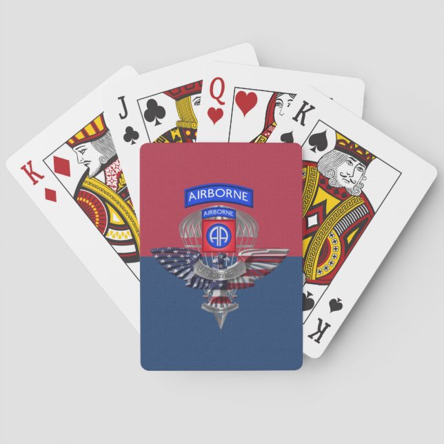 82nd Airborne Division  Playing Cards (Back)